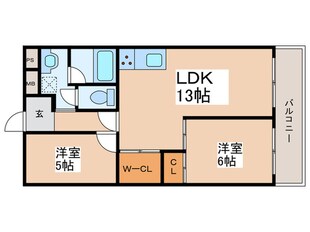 パシフィック帝塚山西の物件間取画像